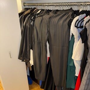 Zara women’s black plisse pants - 2/2 of a set